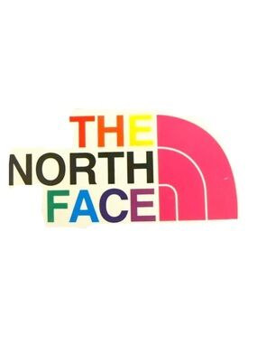 The North Face Rainbow Logo Sticker Outdoor Hiking Camping Laptop Decal